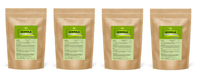 Premium Acerola-Extrakt (hochdosiert, mind. 25% Vitamin C), 1 kg (4x 250 g)