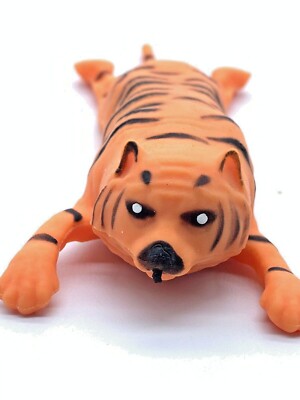 Squeeze Toy Orange Smooth Tiger Squish Stress Relief Funny Cool Relax Calm