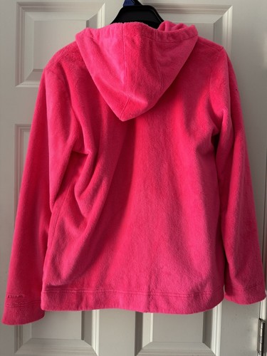 Under Armour - Storm NWOT -Coldgear Fuzzy Full Zip Hooded Jacket YXL - Hot PINK - Picture 5 of 6