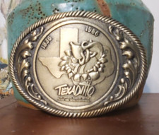 Vintage Collectible 1986 Texas Sesquicentennial Belt Buckle - Texaditto