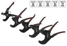 Rohrschneider Rohrschere Kunststoffrohrschneider Schneidzange 36 42 50 63 75 mm 