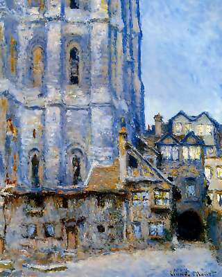The Cour d'Albane Painting by Claude Monet 8x10'' Art Print
