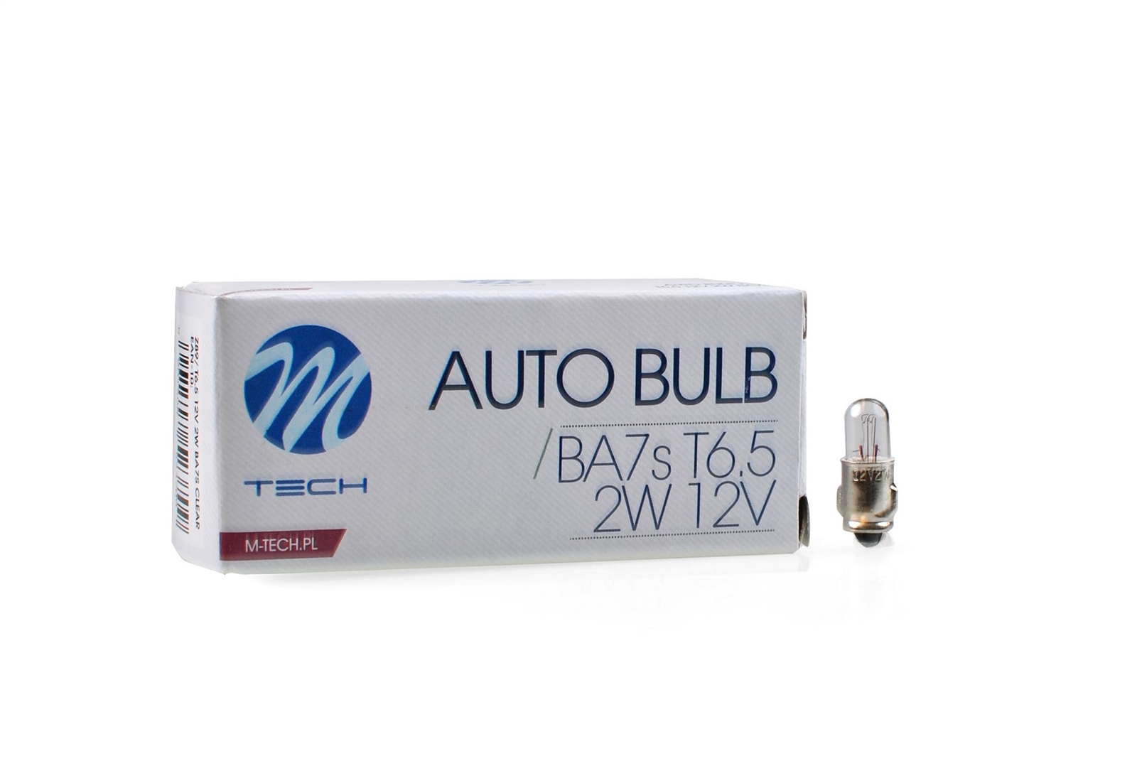 Set 10 pezzi Lampada M-TECH T6.5 BA7s 12V/2W