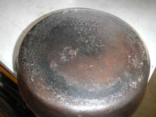 Antique Rare Wagner Ware Sidney O Cast Iron #8 10-1/2" Skillet