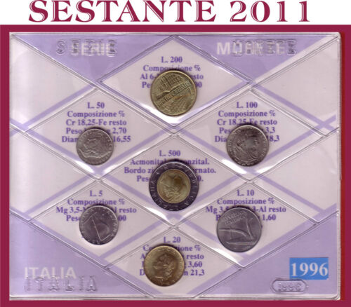ITALY,  ITALIA , Mini Serie Divisionale Sigillata in FDC 1996  + Cartoncino - Zdjęcie 1 z 1