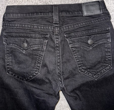 True Religion Ricky Relaxed Straight jeans black - Made in the USA denim Size 31