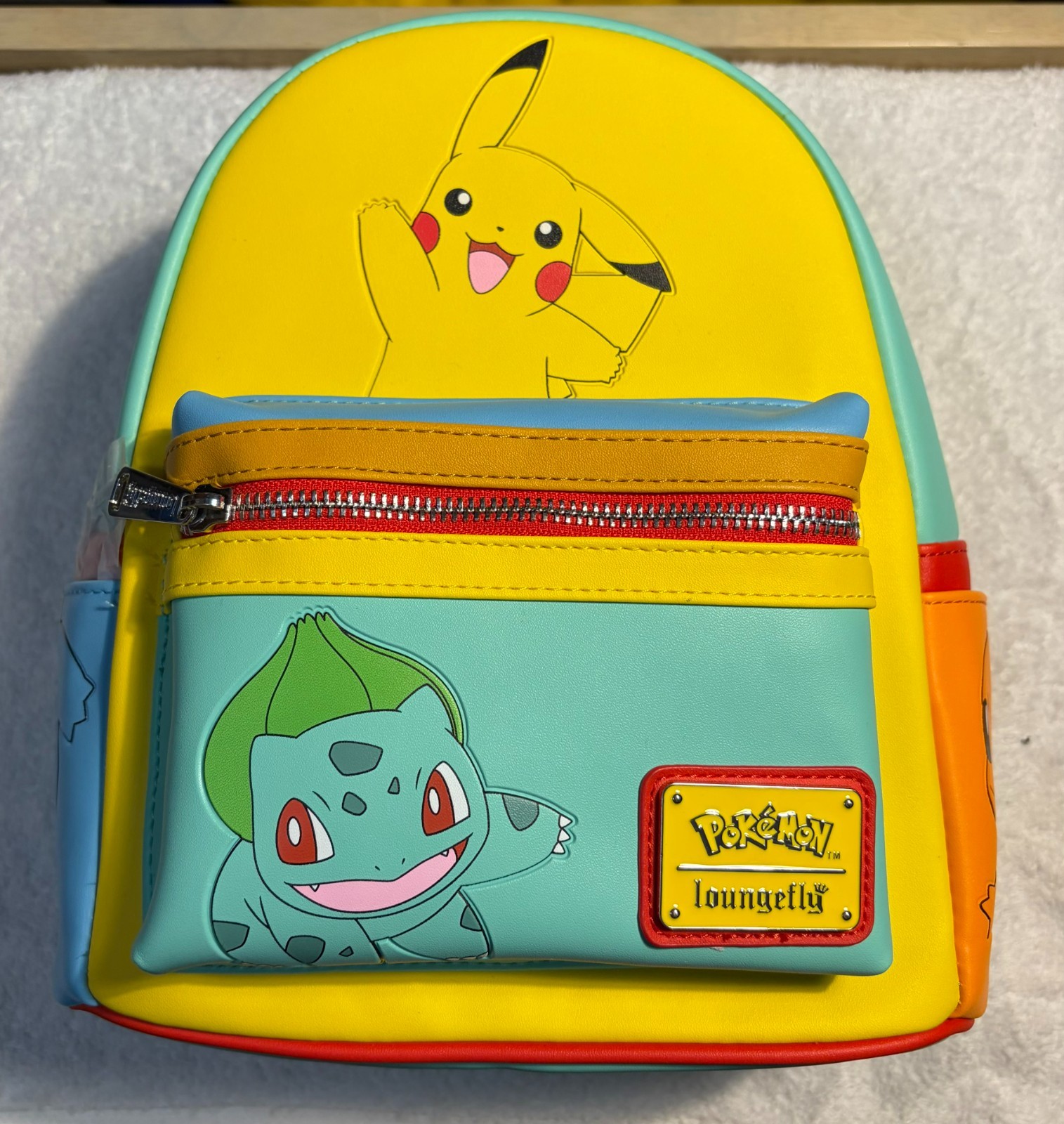 Loungefly Pokémon Color Block Starters Mini Backpack