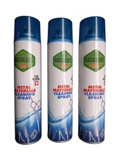 3x HAIR CLIPPERS, SCISSORS METAL TOOLS CLEANING CLIPPER SPRAY 300 ML BARBER SHOP