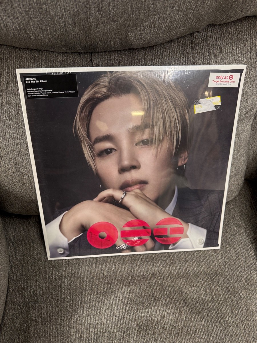 BTS - The 5th Album 'ARIRANG' Vinyl LP Jimin Burgundy Poster