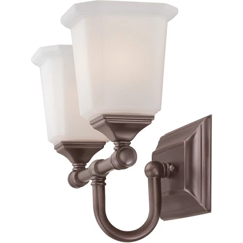 Quoizel NL8602 Nickel Nicholas 2-Light 15"W Bathroom Vanity Light - Picture 8 of 8
