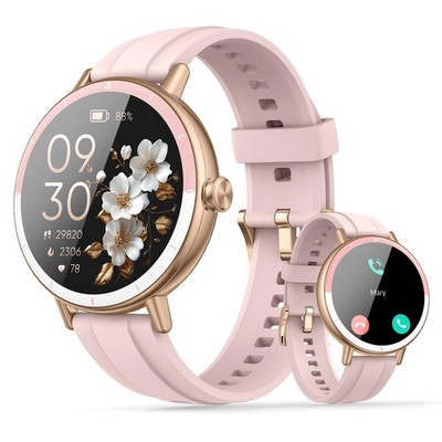 Smart Watches for Women, 1.27'' HD Fitness Tracker with Bluetooth Calls(Answer...
