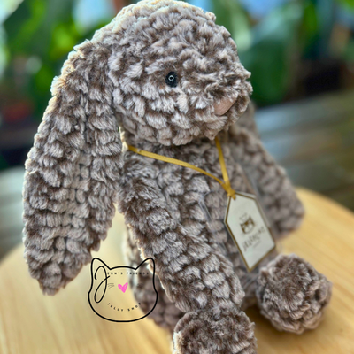 Jellycat BASHFUL LUXE BUNNY PINE New BNWT RETIRED Medium Soft