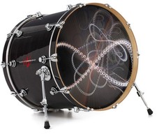 Vinyl Decal Skin for 20" Bass Kick Drum Head Infinity
