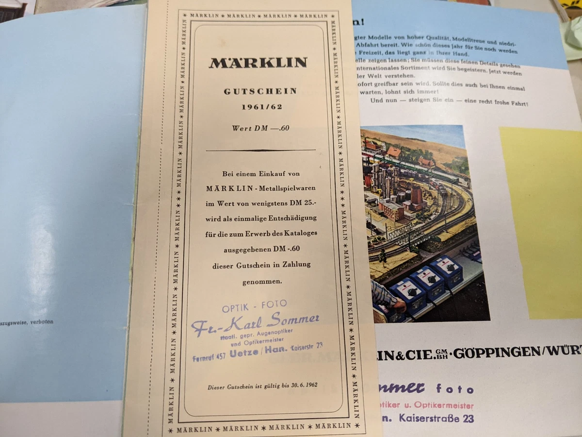 MÄRKLIN Katalog 1961/62