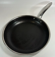 Hexclad  10-Inch Fry Pan, Hybrid Stainless Steel/Nonstick No Lid