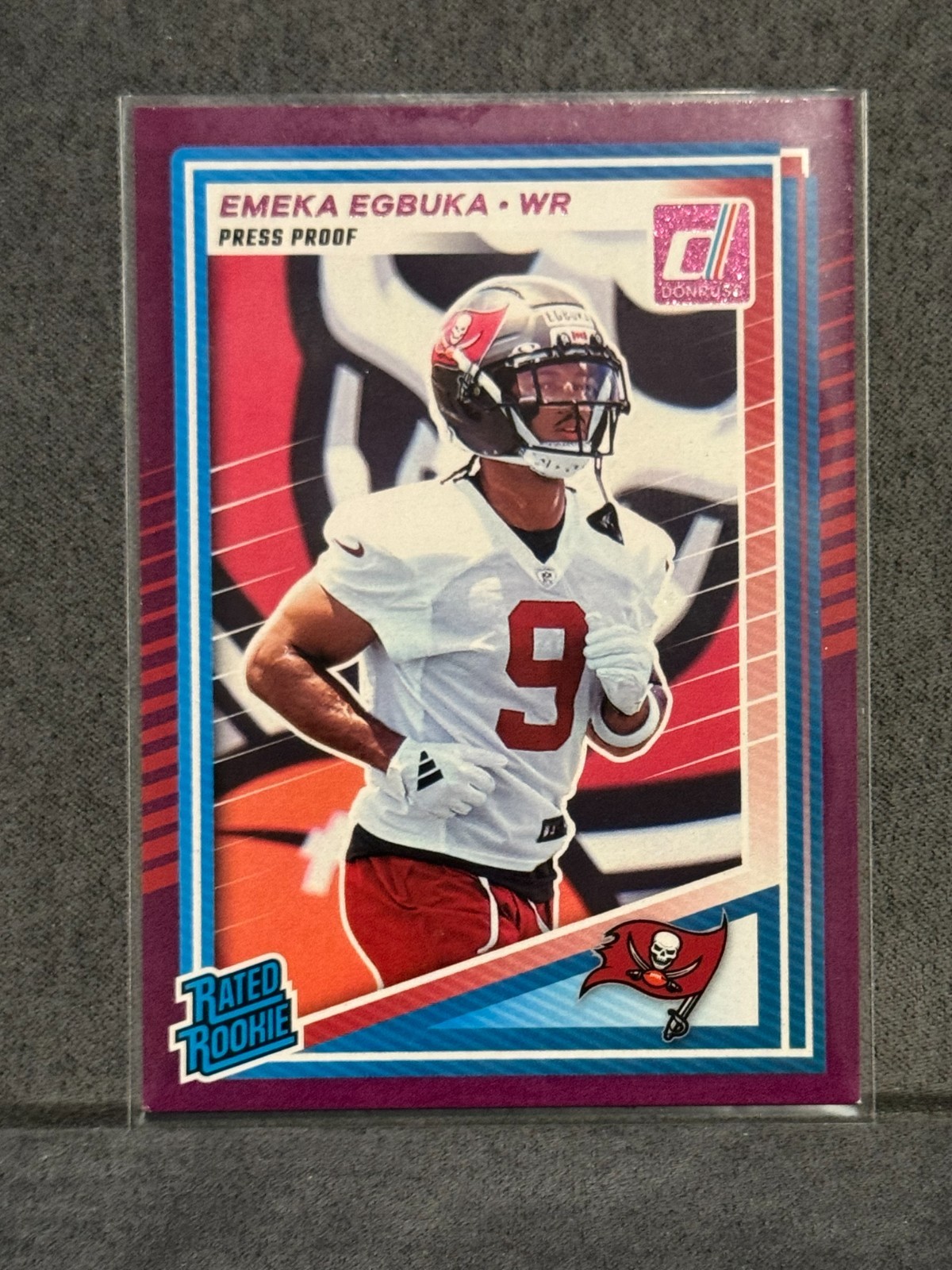 Emeka Egbuka RC 2025 Donruss Purple Press Proof Rated Rookie #375
