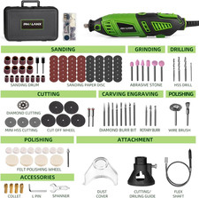 180W Rotary Tool Kit, 1.5-Amp 6 Variable Speed with Flex Shaft, 8000-32000RP...