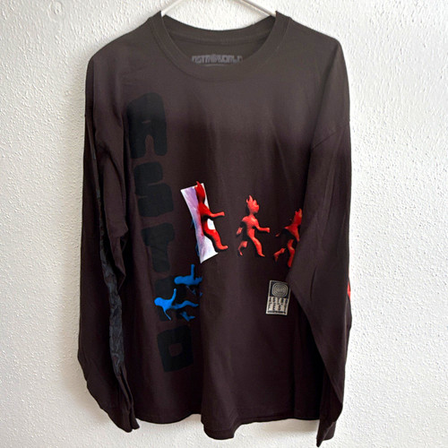 Astroworld Astro Fest "See You On The Other Side" LS Tee L Brown