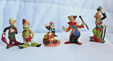 5 Assorted Vintage Plastic Clown Figurines, M...