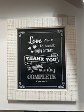 Fetco Home Decor Ramka na zdjęcia z wiadomością ślubną na wesele