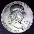 1961-D 50C Franklin Half Dollar - Not certified - About Uncirculated