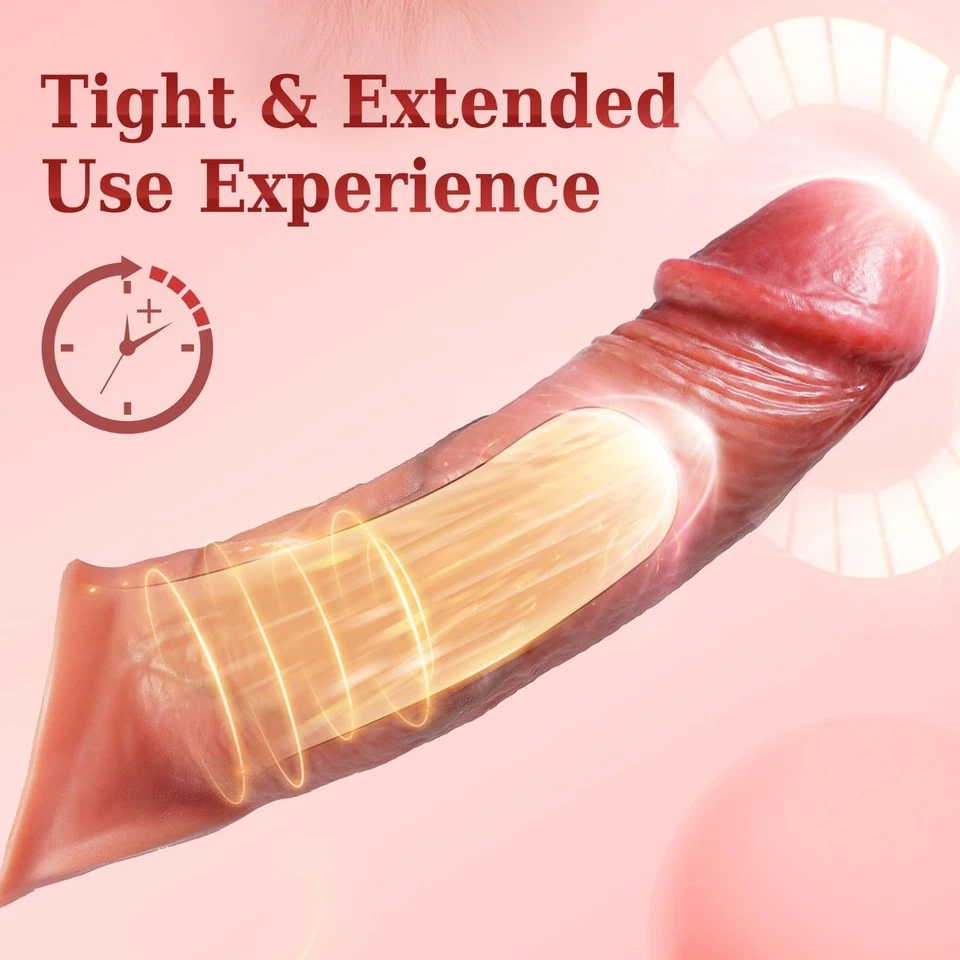 Vibrador manga pene pene 4 en 1 realista adulto masculino juguetes sexuales para hombres Foto 4 de 4