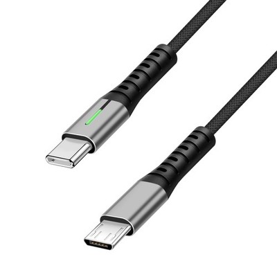 USB C auf Micro USB Kabel 1,5m Ladekabel USB-C Stecker auf USB Micro-B Stecker
