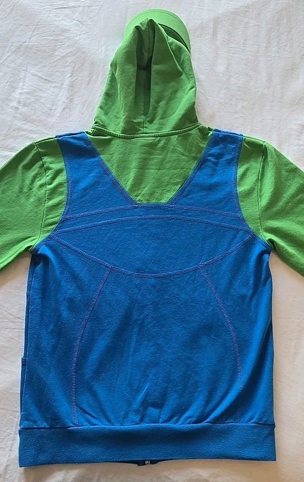 Sudadera con Capucha Super Mario "Luigi" Nintendo/Universal Studios Verde/Azul Talla Pequeña  Foto 2 de 4