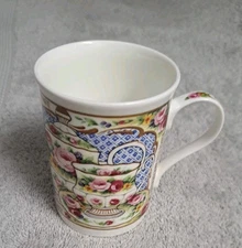 Crown Trent Fine Bone China Tea Collection English Breakfast Floral Teacup Mug