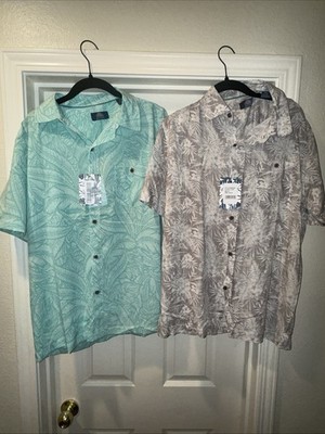 2-NWTS-HAVANA Jim Men s Size M Short Sleeve Bottom Shirt
