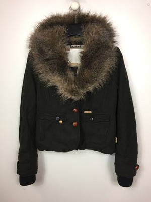 KHUJO Damen Kurzmantel Modell: Lamora Schwarz S