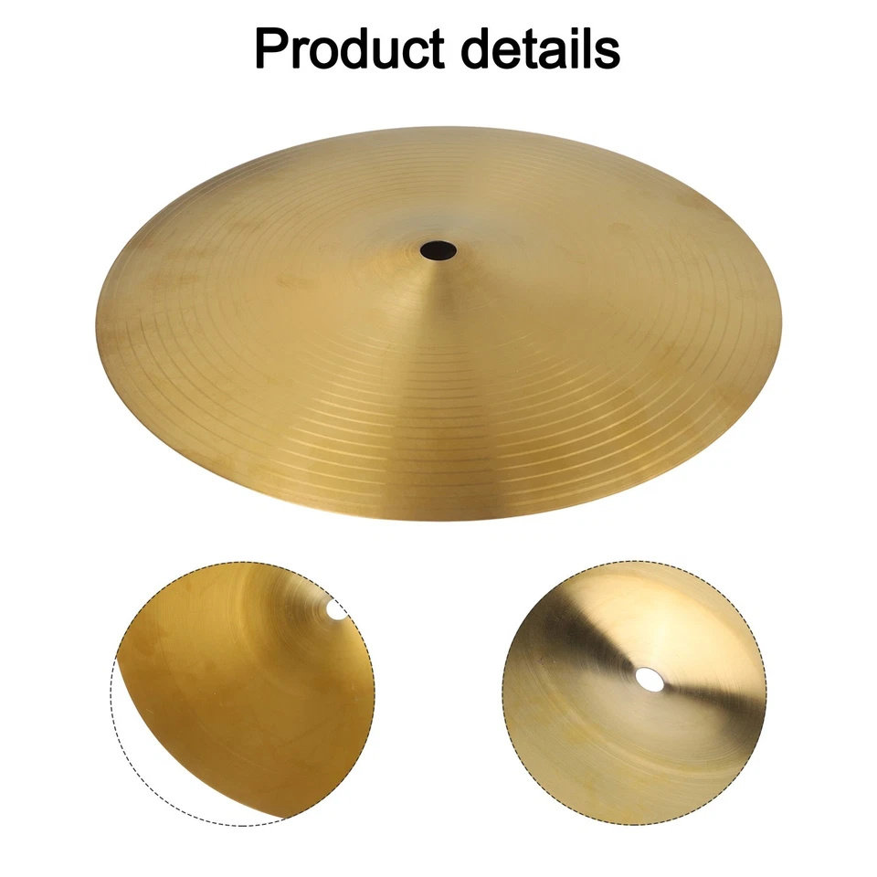 Platillos de batería de latón de 8 pulgadas y 10 pulgadas Splash Crash HiHat para percusionistas Foto 4 de 4