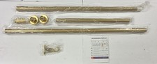 Gold Tension Curtain Rod 42-144" No Drill Heavy Duty NEW