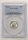 1945-S  Mercury Dime-Micro S- PCGS MS64 #Z251