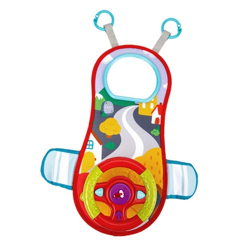 Steering Wheel Toy with Mirror Educational for Toddlers Infants 6-12 Months - Picture 1 of 3