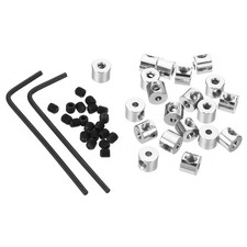 2 Set 6x5mm Metal Pin Keepers Pin Backs Locking Clasp Lapel Backing Silver Tone