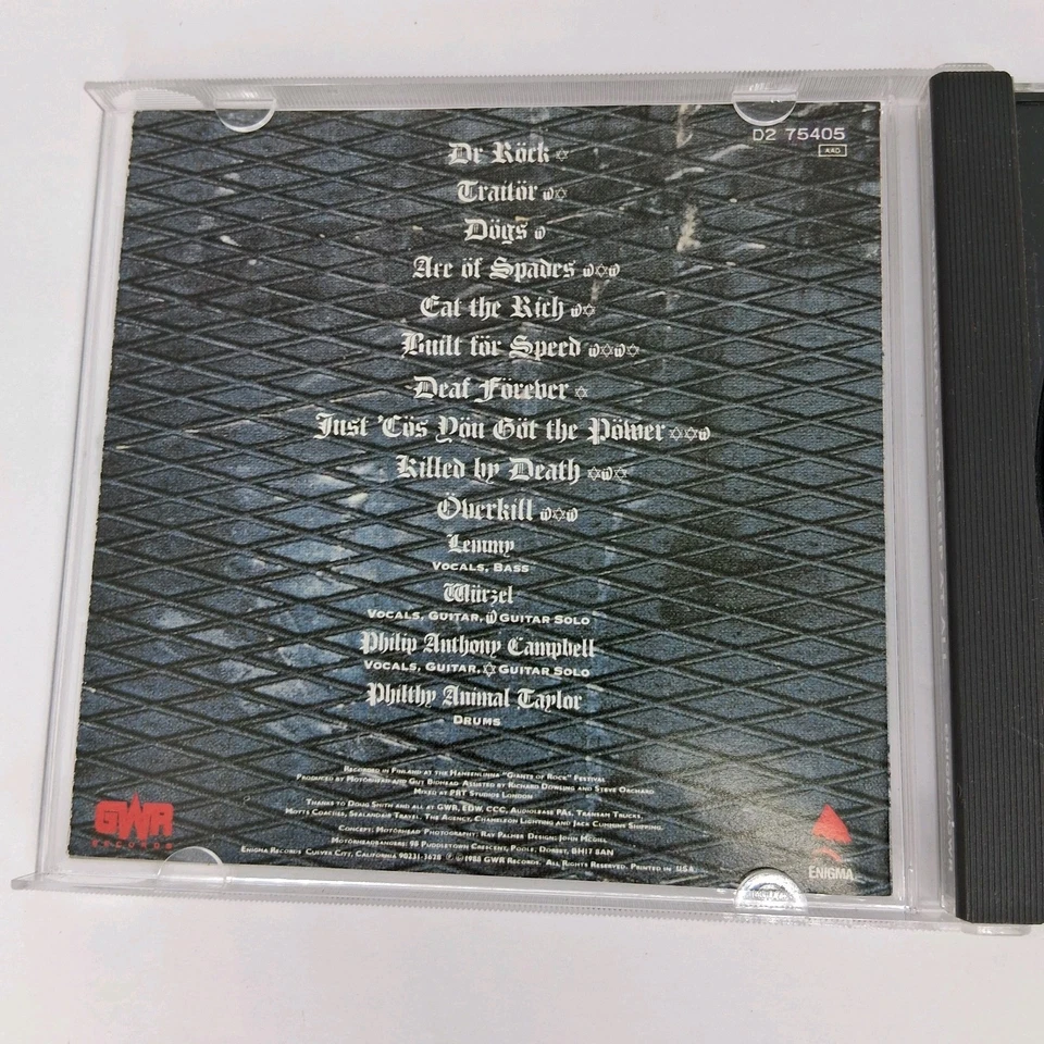 Rare Motorhead England CD - No Sleep At All -  Lemmy Wurzel Rock, Nu Metal NM Foto 3 de 4