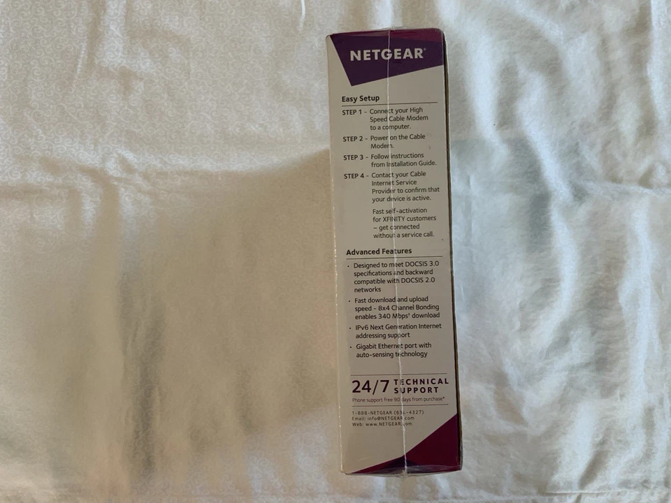 NEW Netgear CM400 High Speed Cable Modem DOCSIS 3.0 340 mbps - Image 3 of 4