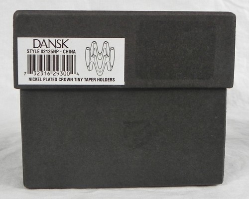 Dansk Crown Tiny Taper Kerzenhalter 02125NP, vernickelt, 12 Kerzen, in Box - Bild 2 von 7