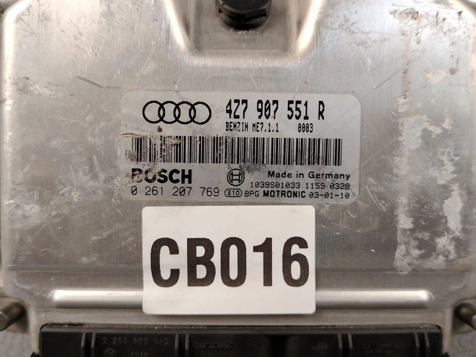 AUDI A6 ALLROAD 2.7L ME7.1.1 ENGINE CONTROL MODULE ECU ECM 0261207769 - Image 4 of 4