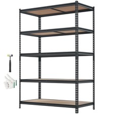 Storage Shelves, 5-Tier Adjustable, 3000 lbs Capacity, Heavy Duty Garage