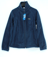 COLUMBIA BENTON SPRINGS WOMEN'S FULL ZIP FLECCE JACKET DARK BLUE SIZE L NWT