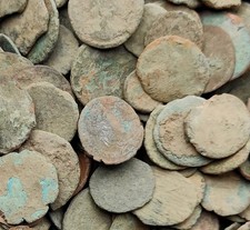Lot of 10 Uncleaned low grade Roman Coins , Ancient Nummus For restoration