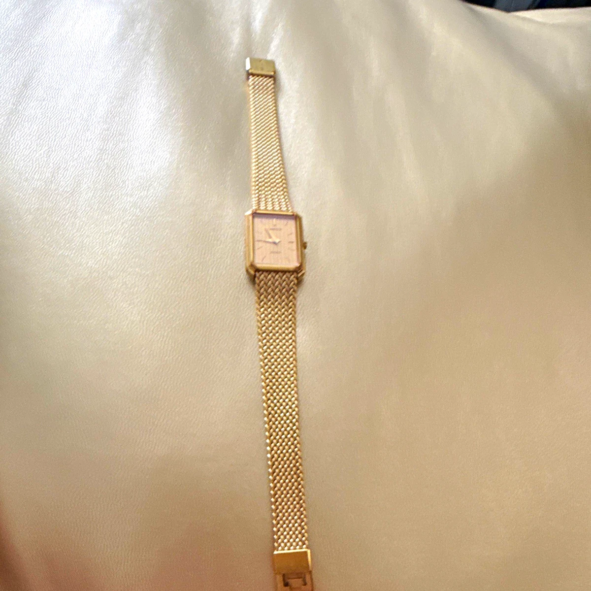 Vintage Lassale Womens Watch 18mm Gold Tone 1F20-6E89 New Battery 7\
