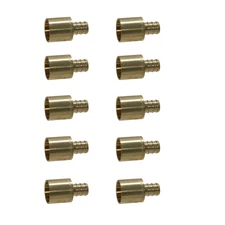 10 Pack XFITTING 1/2" Pex B X 3/4" Male Sweat Adapter, 1/2 x 3/4 Male Sweat