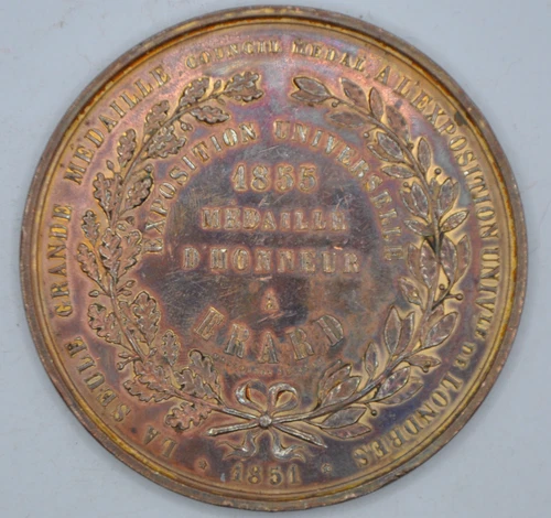 Table medal - Universal Exhibition 1851 London - 1855 Paris ERARD piano
