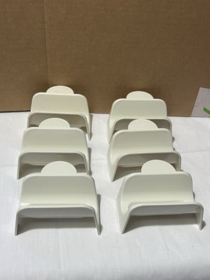 Vintage Tupperware Individual Taco Shell Holder Almond Color Stackable Ez Store