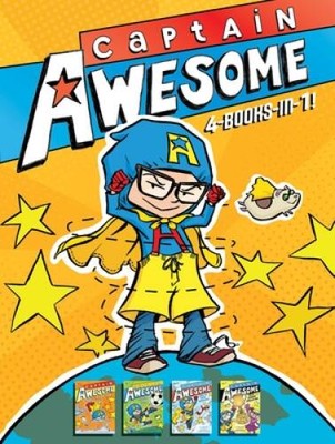 Captain Awesome 4-Books-in-1: Captain Awesome Takes a Dive; Captain Aweso - GOOD