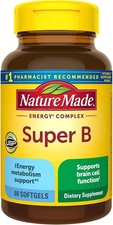 Nature Made Super B Energy Complex, Dietary Supplement  60 Softgels, 60 Day Supp