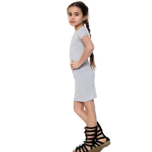 Mädchen Kleid Bodycon kurzärmelig Mode Party Outfit Midi Kinder Kleider - Bild 21 von 44